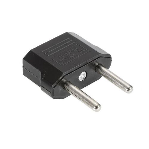 1PC US To EU Plug Adapter 2 Round Pins Socket Converter Port