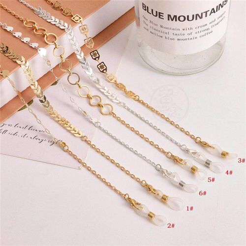 Fashion mask hanging chain eye chain simple aircraft chain