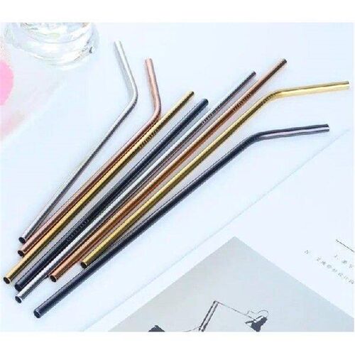400Pc High Quality Colorful Straw 304 Stainless Steel