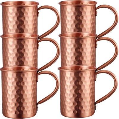 100% Copper Moscow Mule Mug 1/2/3/4/6PCS Durable Coppery Bee