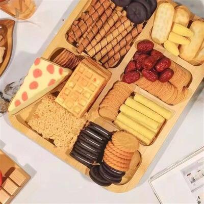 Bamboo Charcuterie Board Tray W/ Lid Cheese Platter Serving