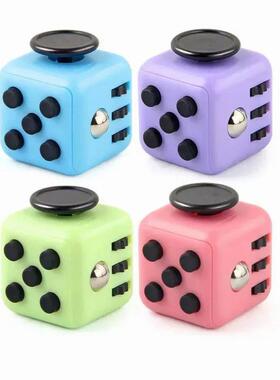 Creative Solid Color Fidget Dice handheld cube Release Stres
