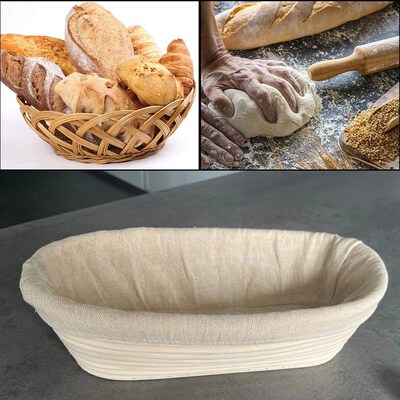 Oval Baking Tools Banneton Set Dough Fermentation Bread Proo