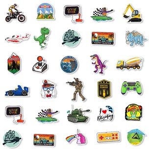Waproof Laptop Stickers for Kids Toys Graffiti Cute Sticker