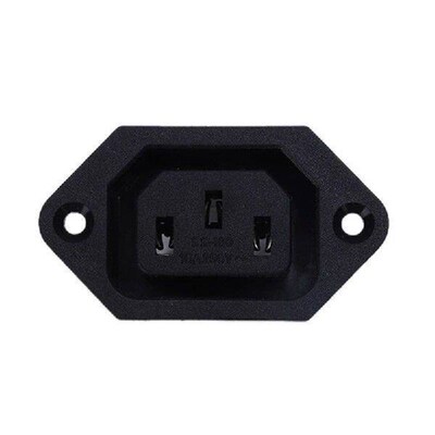 AC 250V 10A IEC 320 C13 Panel Mount Plug Connector Socket