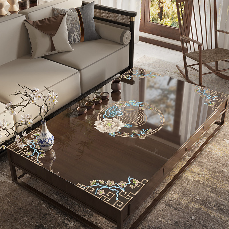 茶几桌布印花pvc软玻璃餐桌桌垫家用防水防油免洗茶几垫高级,居家布艺,茶几垫,淘宝优惠券,粉丝福利购,淘宝优惠卷