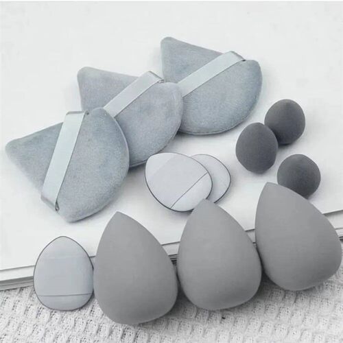 12Pcs Triangle Makeup Puff Sponge Set Giant Soft Eye / Base