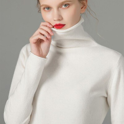 Turtleneck Women Sweaters 2020 Autumn Winter Sweater Knitted