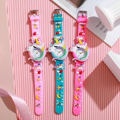 Carton Silicone Gift Watch for Boys and Girls Cute Colorful
