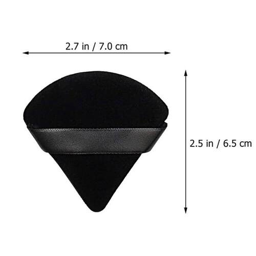 2/12Pcs Triangle Velvet Powder Puff Make Up Sponges for