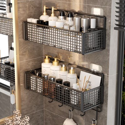 Bathroom corner rack storage Shower racks shelf No punching
