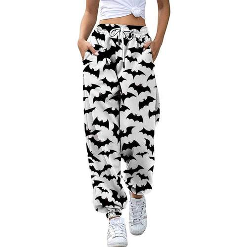 New Halloween 3d Women's Casual Pants Drawstring Pants