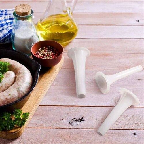 9Pcs Plastic Sausage Stuffer Tubes Funnels Sausage Filling