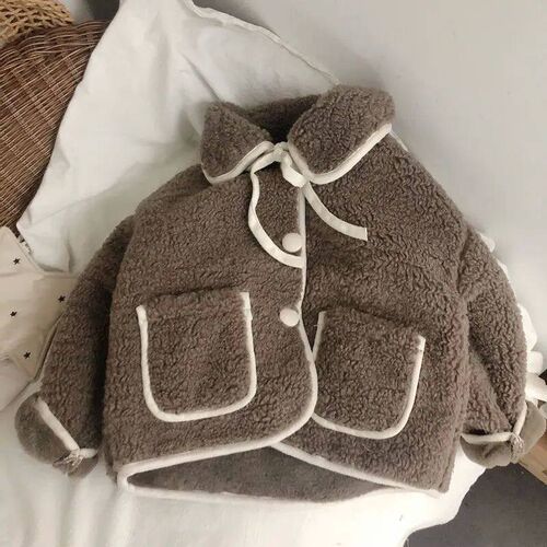 Fashion Fleece Thick Infant Toddler Child Warm Coat Toddler