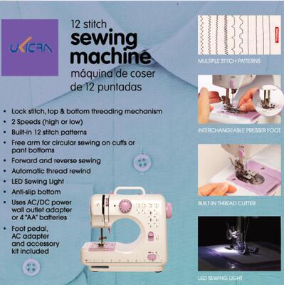 Multifunction Electric Double Stitch Cordless Sewing Machine