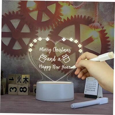 Note Board Creative Led Night Light USB Message Board Holida