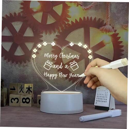 Note Board Creative Led Night Light USB Message Board Holida