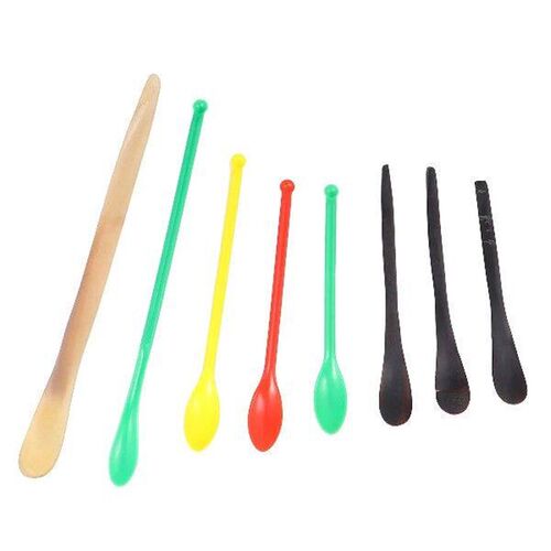 8pcs Portable Reagent Spoon Laboratory Sampling Scoop