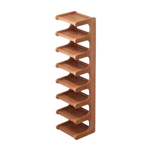 Vertical Shoe Rack Corner Shoe Organizer Bamboo Rustic