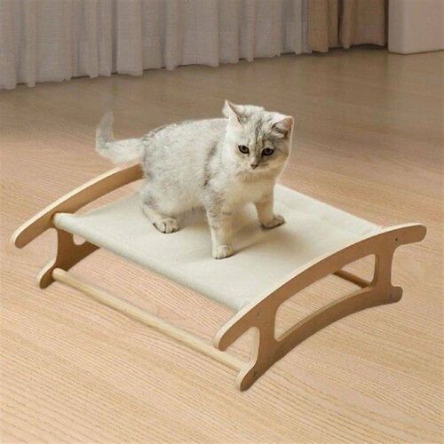 Cat Wooden Hammock Bed Pet Furniture Comfortable Dog Bed