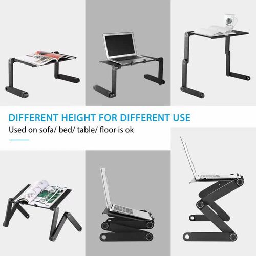 Aluminum Laptop Folding Table Computer Desk Stand for Bed 36