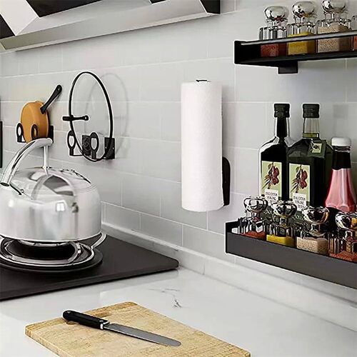 Kitchen Paper Towel Holder Adhesive Tissue Hanger Toilet Rol