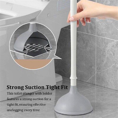 Toilet Plunger Holder Simple Strong Suction Toilet Plunger