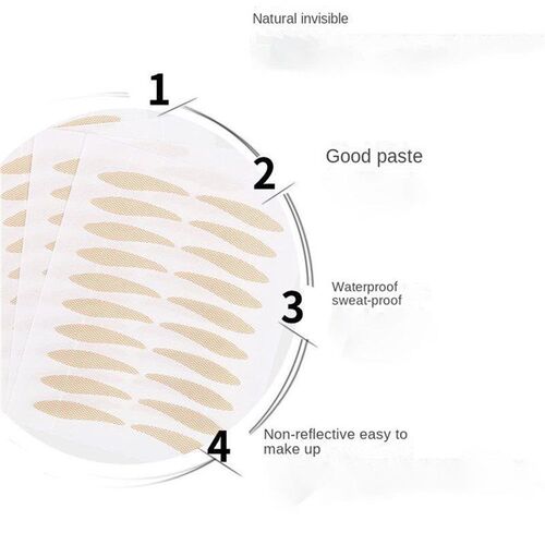 10sheet Gauze Lace Mesh Invisible Double Eyelid Sticker Wate