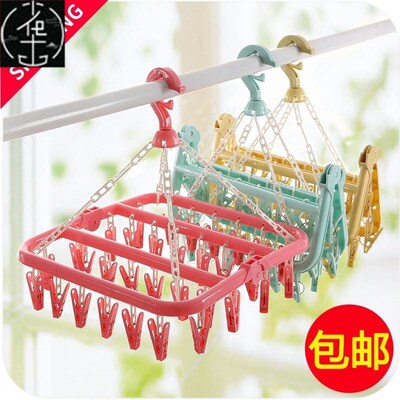 hanger clothes clip wind socks plastic hangers rack hooks