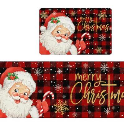 Christmas Grinch Floor Mat Kitchen Water Absorbent Foot Mat