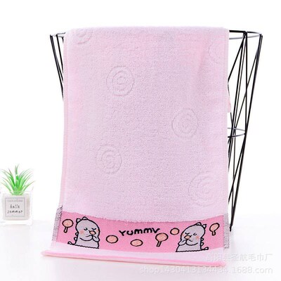 Cotton childrens towel 25*50 soft absorbent baby childrens
