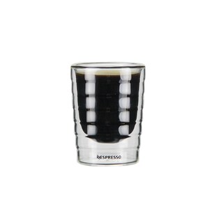 wall 2.5oz espresso double coffee cup glass 80ml shot