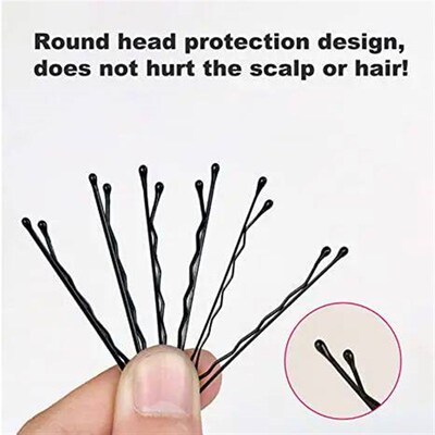 60/120pcs Black Hairpins for Women Hair Clip Lady Bobby Pins
