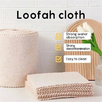 1/2M Magic Cleaning Cloths Natural Luffa Plant Fiber