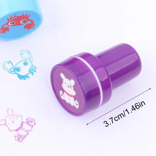 26Pcs Cute Cartoon Various Round Stamp Seal Children Gifts T