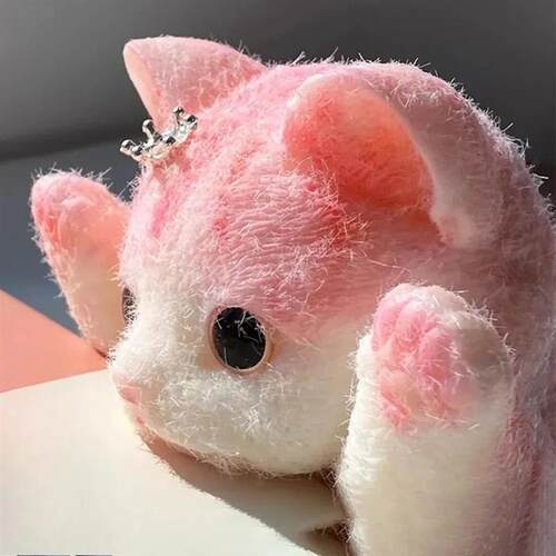 13CM Cute Taba Squishy Cat Fluffy Sticky Realistic Cat Stres
