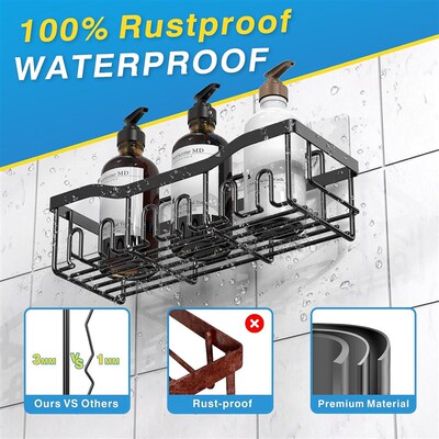Shower Caddy Rustproof Bath Organizers Bathroom Shelves