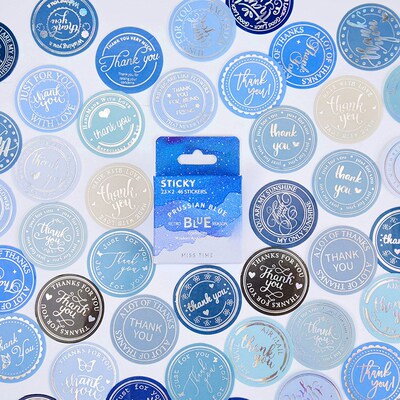 46pcs/box Round Thank You Stickers for Envelope Seal Labels