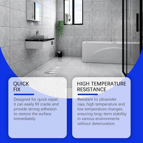 JAKEHOE Tile Filler Adhesive - For Repairing Dents, Holes, S