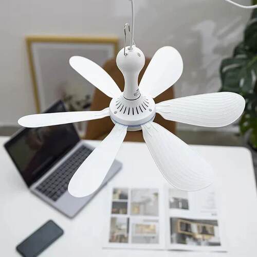 Silent 6 Leaves USB Powered Ceiling Canopy Fan with Remote C