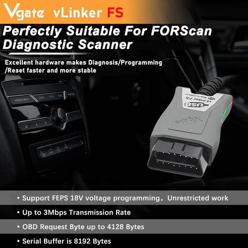 Vgate Vlinker FS ELM327 USB OBD2 Car Dia