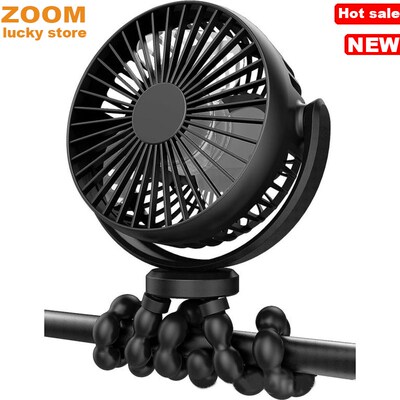 Mini Portable Stroller Fan,Battery Charging fan Clip fans