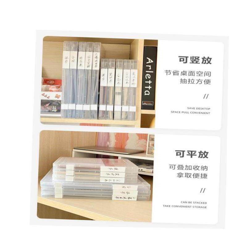tranparent torage box file tra document paper cae file - 实物图