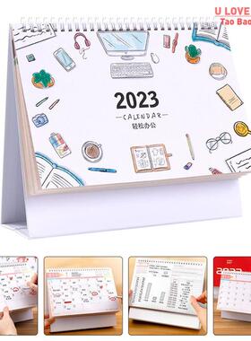 Calendar 2023 Table Desk Monthly Small Office Calender Daily