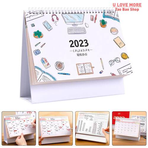 Calendar 2023 Table Desk Monthly Small Office Calender Daily