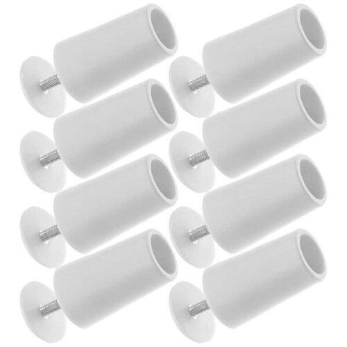8 Pcs White Blinds Stopper Accessories Curtain Stoppers Set