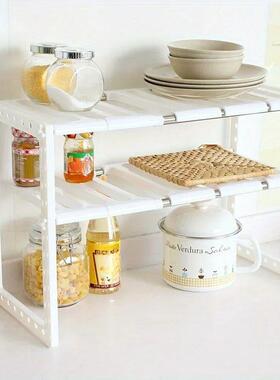 1 Stainless Steel Expandable Kitchen Sink Storage Rack Cabin