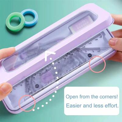 7pcs Student Ruler Set Geometric Mathematical Drawing Tool S