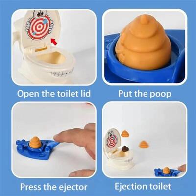 Poo Toy Desktop Game, Toilet Launch Collection Game Dual-Pla