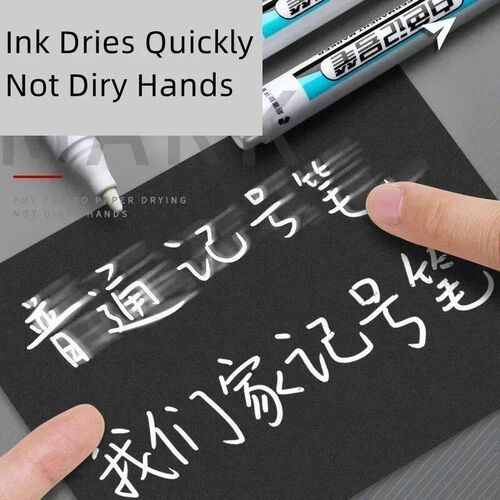 0.7/1.0/2.5mm Waterproof White Marker Pen Paint read Environ